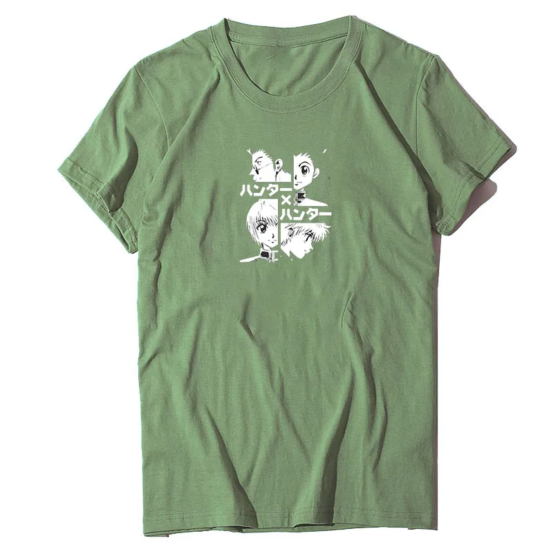 

Killua and Gon Printed T-shirt 2021 summer Shirt Short Sleeve Japanese Anime Funny Shirt