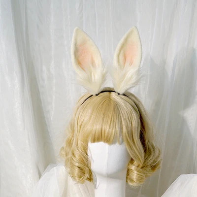 

Original design simulation rabbit ear hairband hairpin cos plush rabbit animal ear Lolita