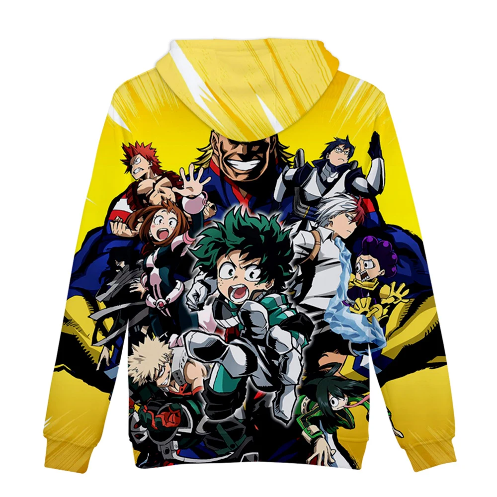 

Hot Anime My Hero Academia Midoriya Izuku All Might 3D printed Hoodies sweatshirt Men/Womens Casual hooded pullover sweatshirt