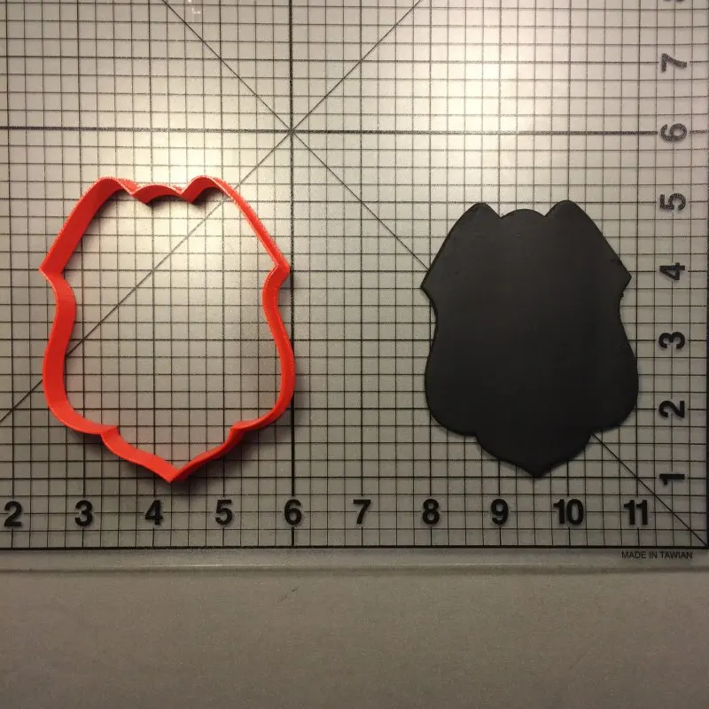 Полицейская значок шапка силуэт помадка украшенный кекс Топ печенье резак штамп