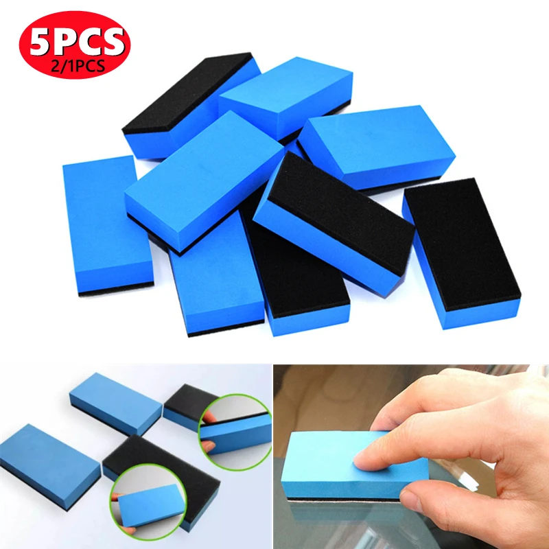 

1/2/5Pcs Automotive ceramic coating sponge glass nano-wax coating machine polishing pad sponge