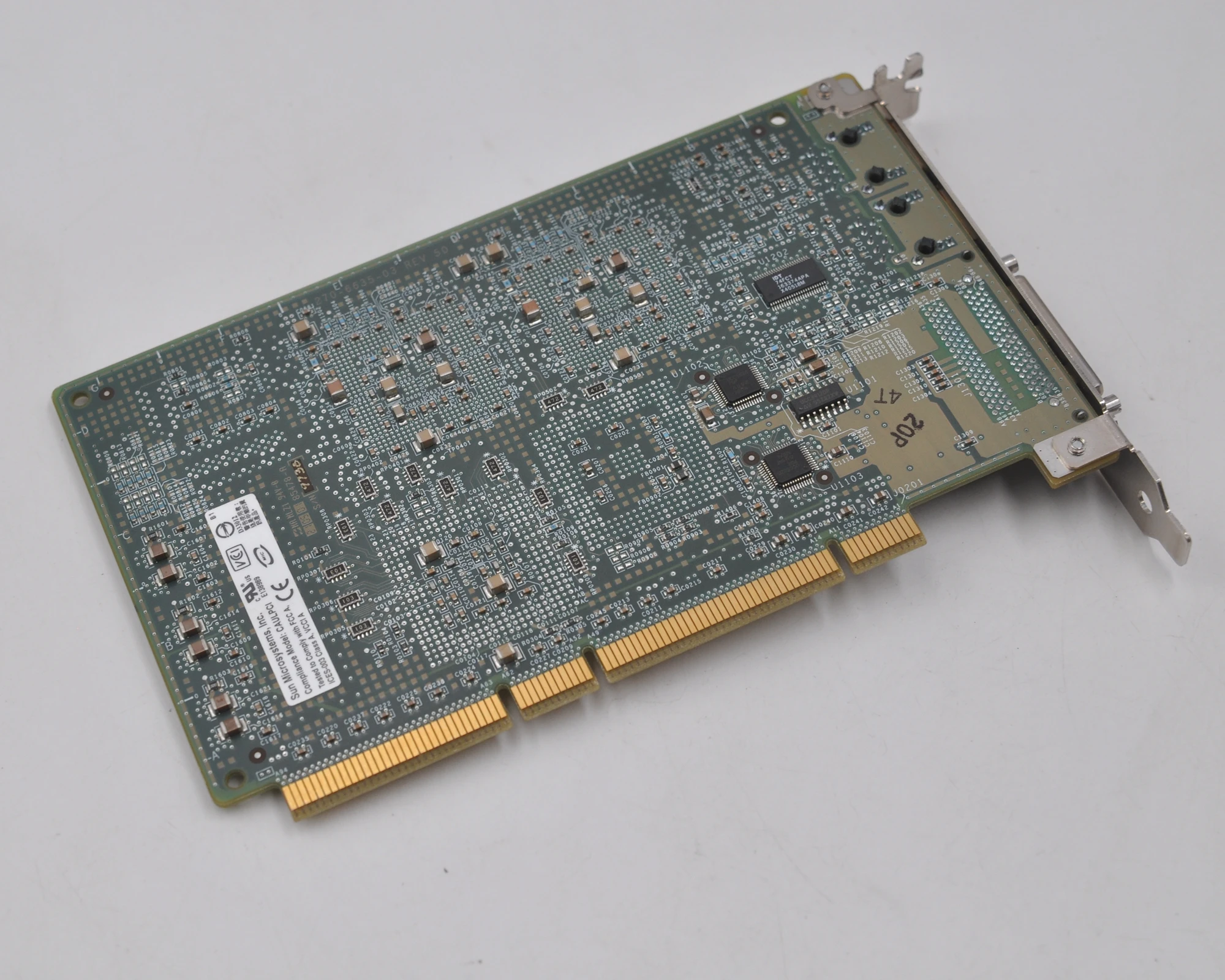 Sunmicrosystems SUNFRU 501-6635-06 REV.50 гигабитная Двухпортовая сетевая карта SCSI | Компьютеры и