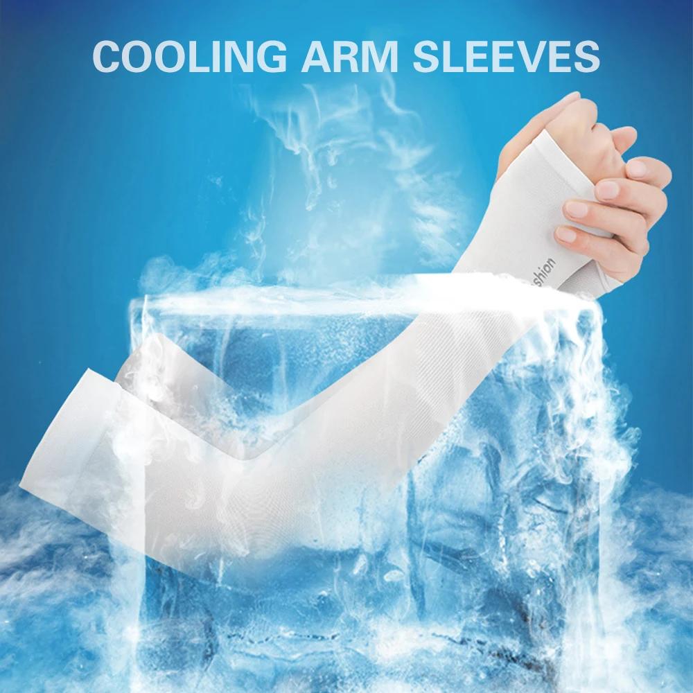 Охлаждающие рукава унисекс 1 пара чехол для езды на велосипеде бега защита от УФ