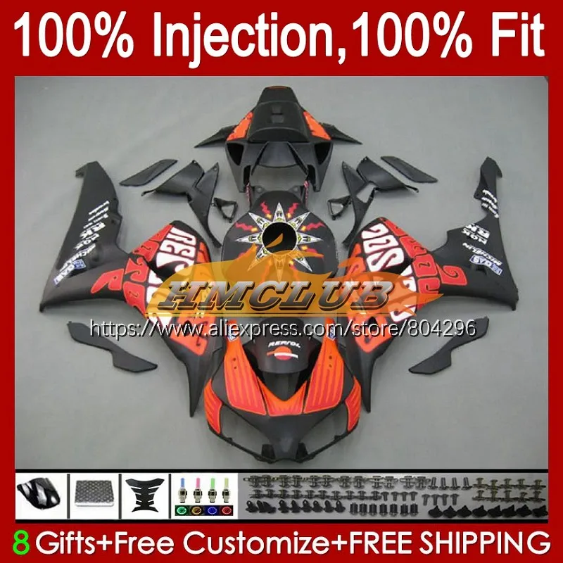

OEM Injection For HONDA CBR 1000RR 1000CC CBR 1000 RR 15No.37 CBR1000RR Matte Repsol 06 07 CBR1000 RR 2006 2007 100%Fit Fairings