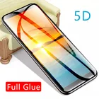 Защитное стекло 5d для huawei y5, y6, y7 prime, y9, 2019, закаленное