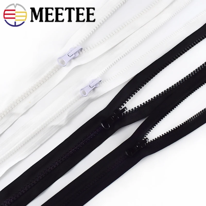 Открытый слайдер Meetee 5 #8 # из смолы двухсторонний вращающийся на молнии для пальто