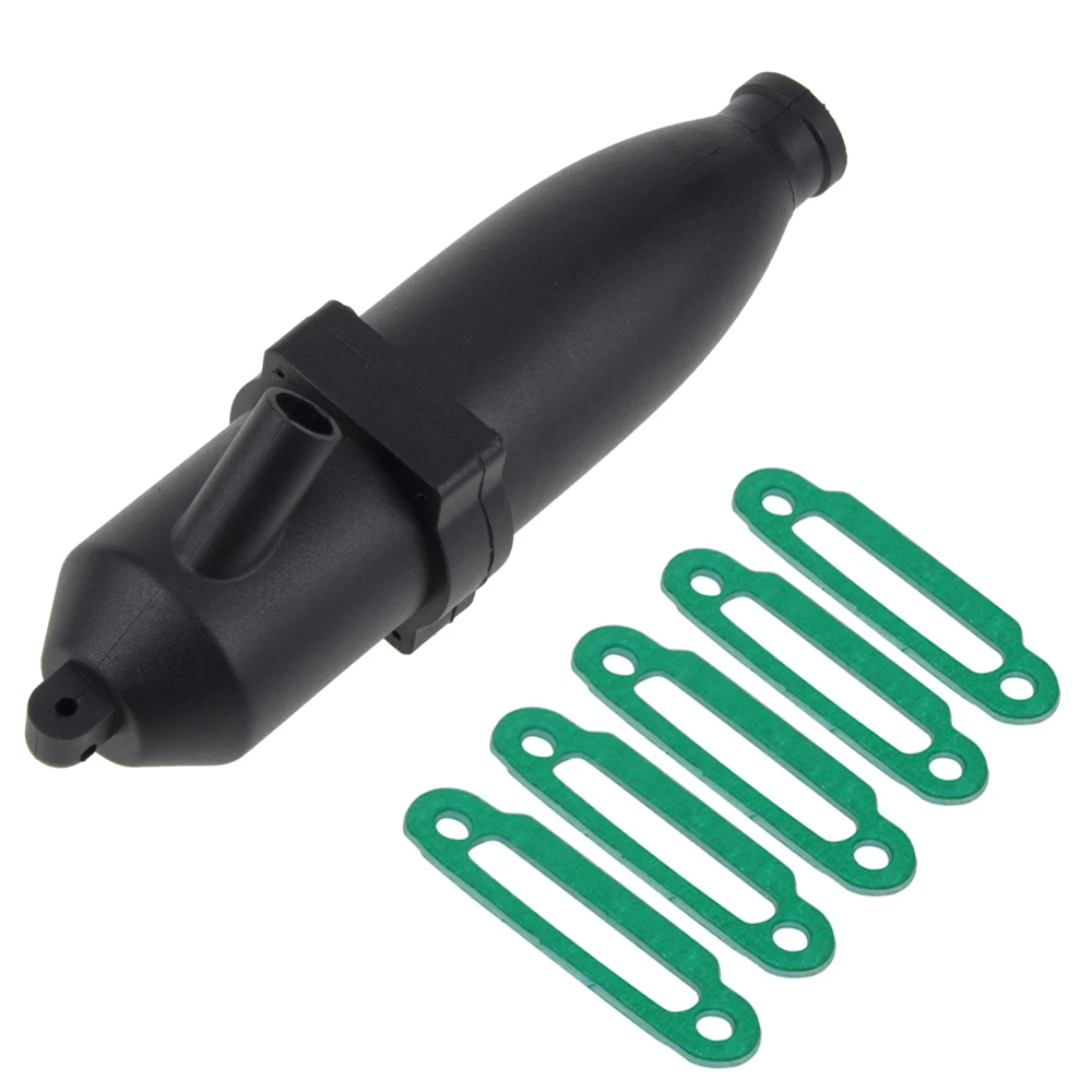 W10002 труба глушителя выхлопной трубы с боковой настройкой/пружина для 1/10 RC Hobby Car HSP