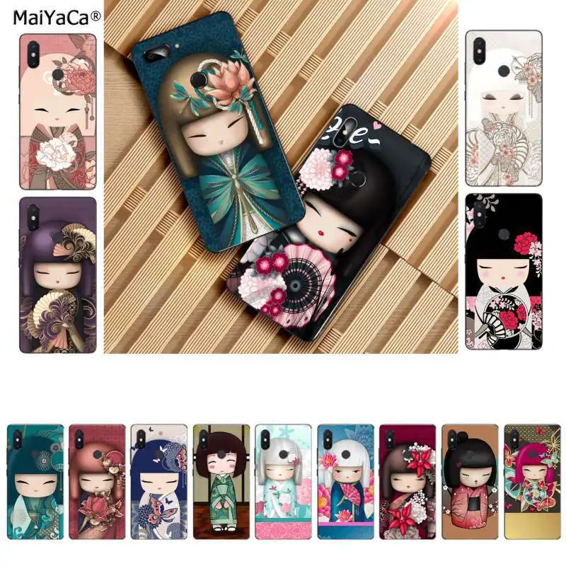 MaiYaCa kawaii Japanese Kokeshi doll TPU Мягкий силиконовый чехол для телефона Xiaomi 8 9 se Redmi 6 pro 6A 4X 7