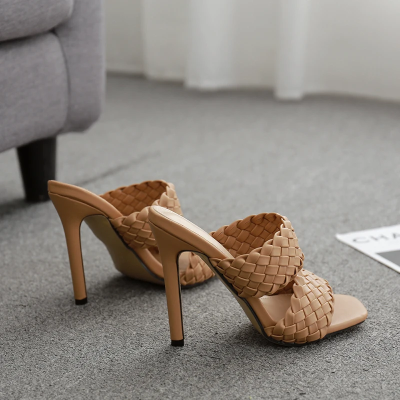 Богемные плетеные женские туфли из конопли новинка 2020 модные тонкие дамские