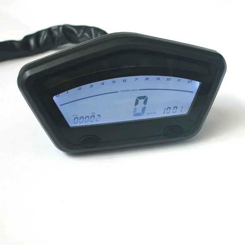 Универсальный тахометр с ЖК-дисплеем спидометр одометр для мотоцикла скутера
