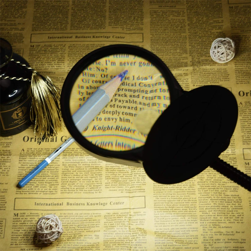 Настольная светодиодная Лупа с USB-разъемом лупа увеличительным стеклом 8X 15X