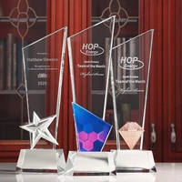crystal trophy custom color printing as a prize award sports movie award delivery on behalf of crystal custom home decoration