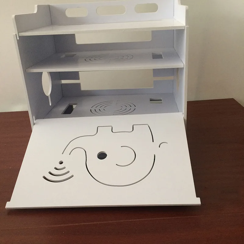 Беспроводная Wifi многослойная коробка для хранения маршрутизатора ПВХ держатель