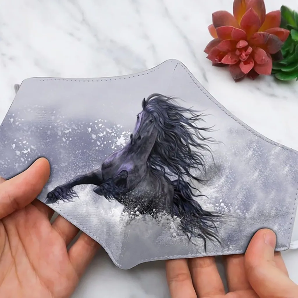 2020 маска для рта унисекс взрослых лошадей животных забавные выражения лица