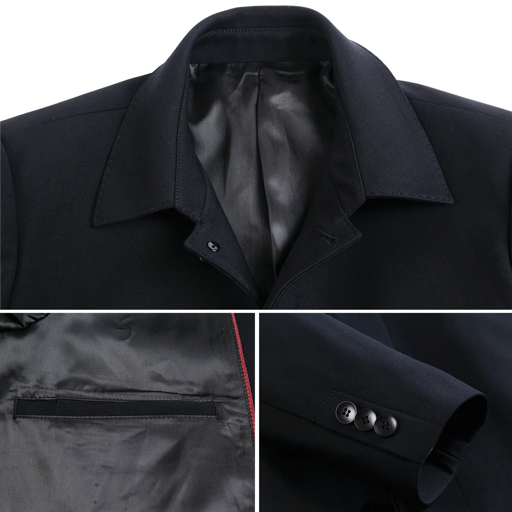 Mu Yuan Yang новые мужские осенние пальто Модные Повседневные Классические тренчи