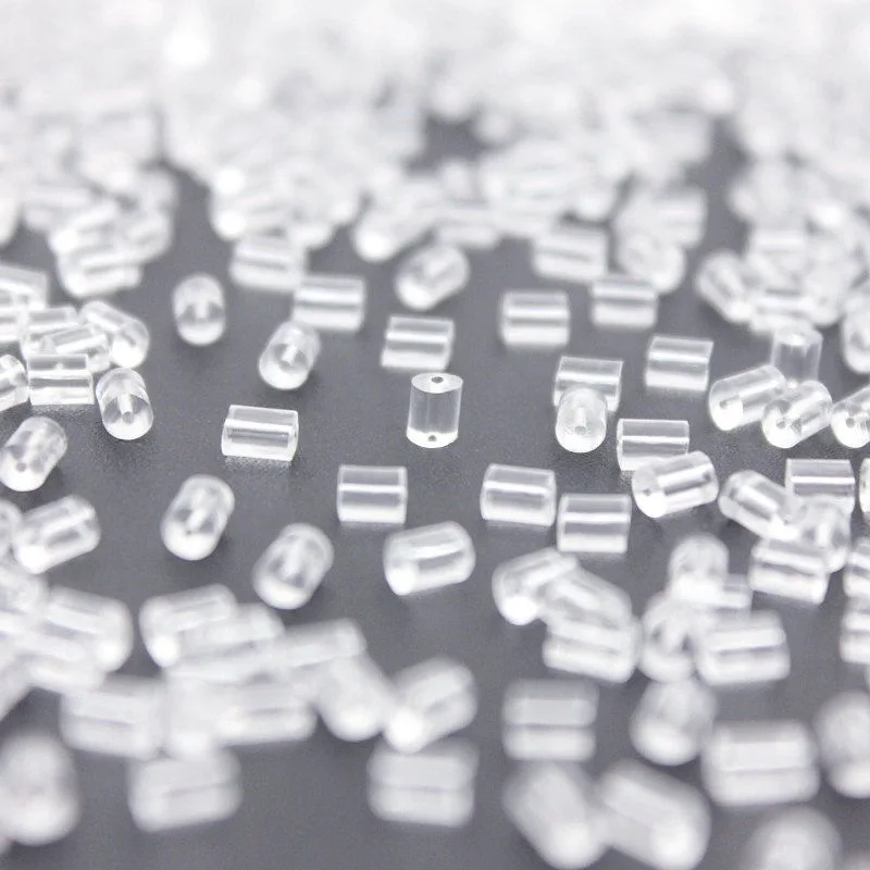 

200pcs/lot Rubber Earring Back Silicone Round Ear Plug Blocked Caps Earrings Back Stoppers For DIY Parts Jewelry Findings Making