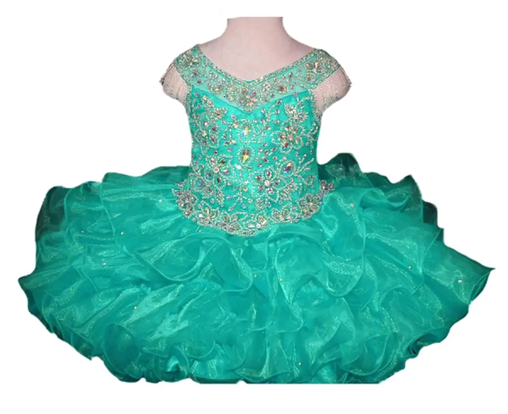 2019 рождественские детские мини платья с V-образным вырезом для малышей маленьких