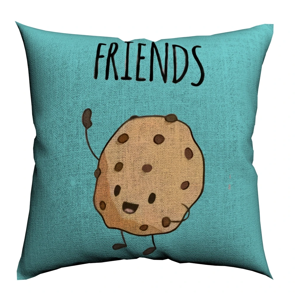 Наволочка для еды Best Friends хлопок лен 45x45 см наволочка дивана скандинавские