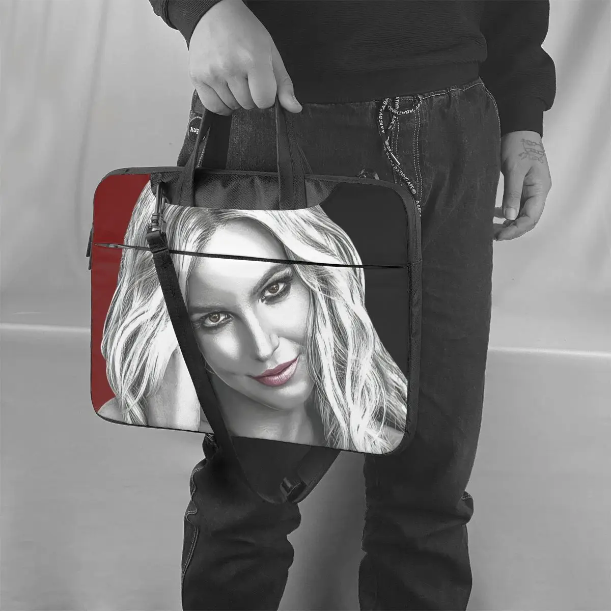 

Britney Spears Laptop Bag Case Travel With Handle Computer Bag Carry Cute Laptop Pouch