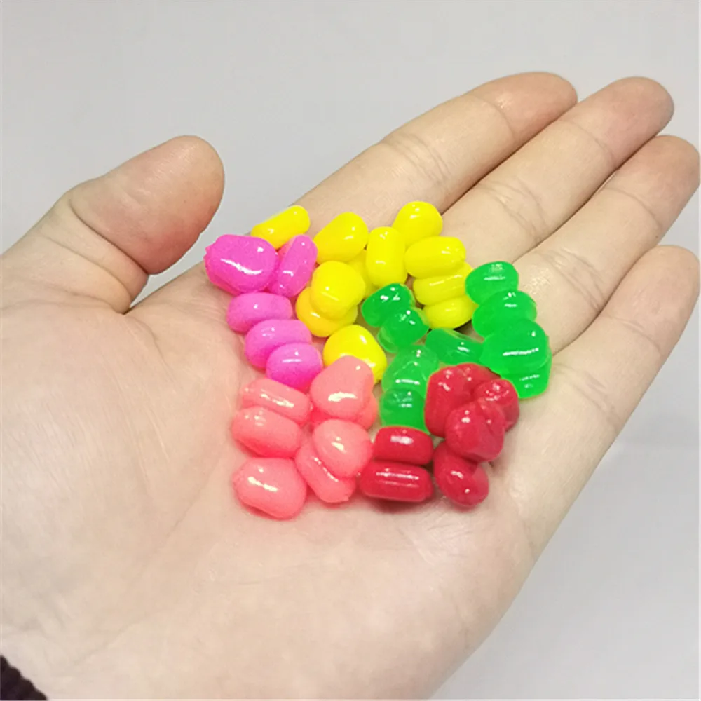 10 50 шт./рыболовные снасти реалистичные 5 цветов мягкие приманки 1 см/0 3 г|Наживки