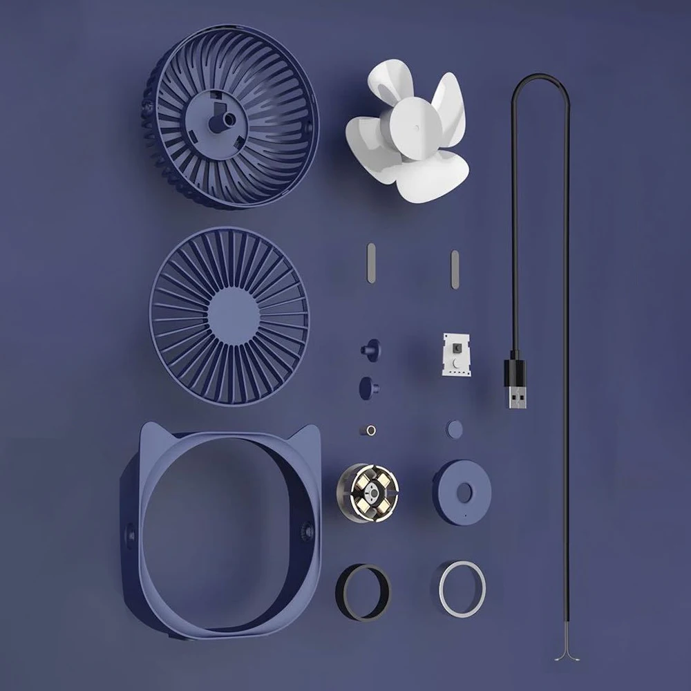 Портативный Настольный вентилятор электрический охлаждающий с тремя шестернями