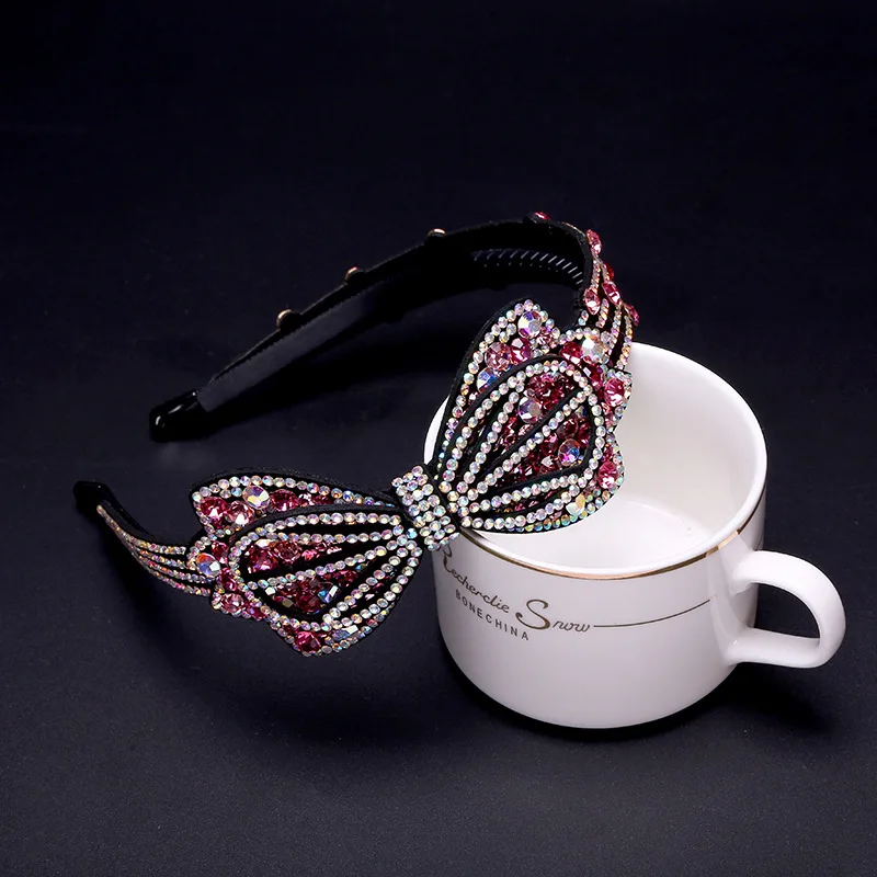 Поставка из сплава обруч для волос с инкрустированными бриллиантами модный