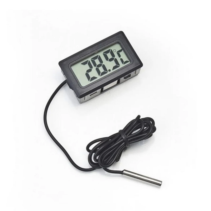 

Mini Digital LCD Indoor Thermometer Temperature Humidity Sensor Meter Thermometer Hygrometer 1 Meter Waterproof Probe Dropship