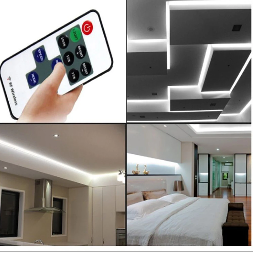 Контроллер светодиодной ленты Mini 11key RF Remote Диммер постоянного тока 5V 12V 24V DC/USB