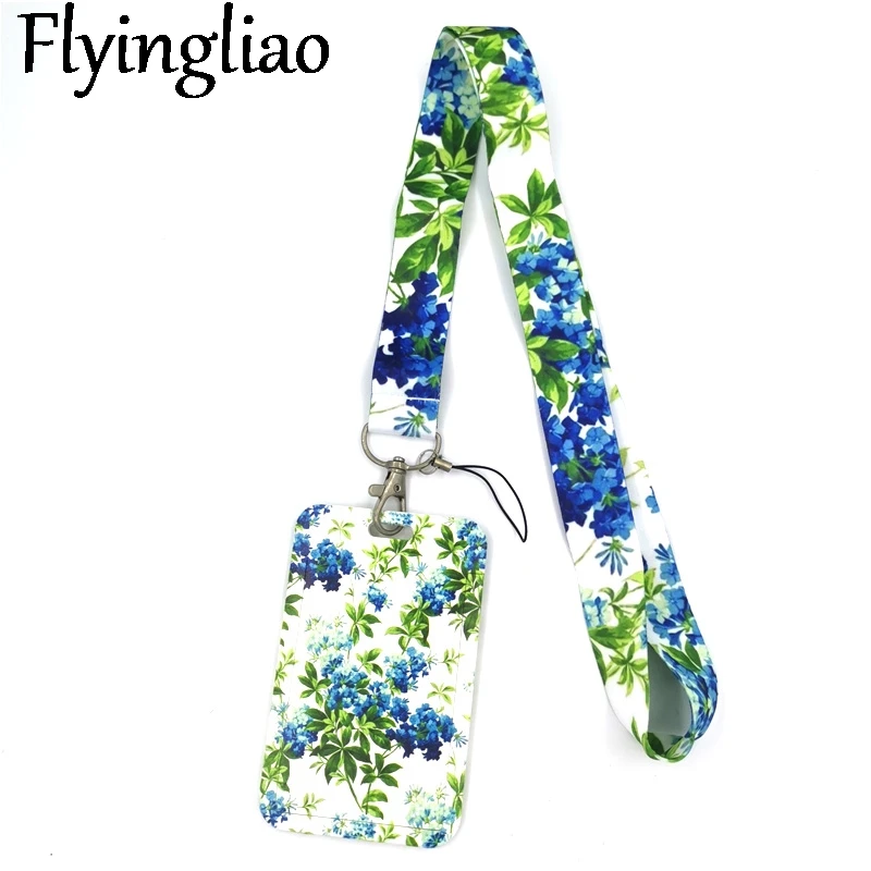

Flowers Key lanyard Car KeyChain ID Card Pass Gym Mobile Phone Badge Kids Key Ring Holder Jewelry Decorations