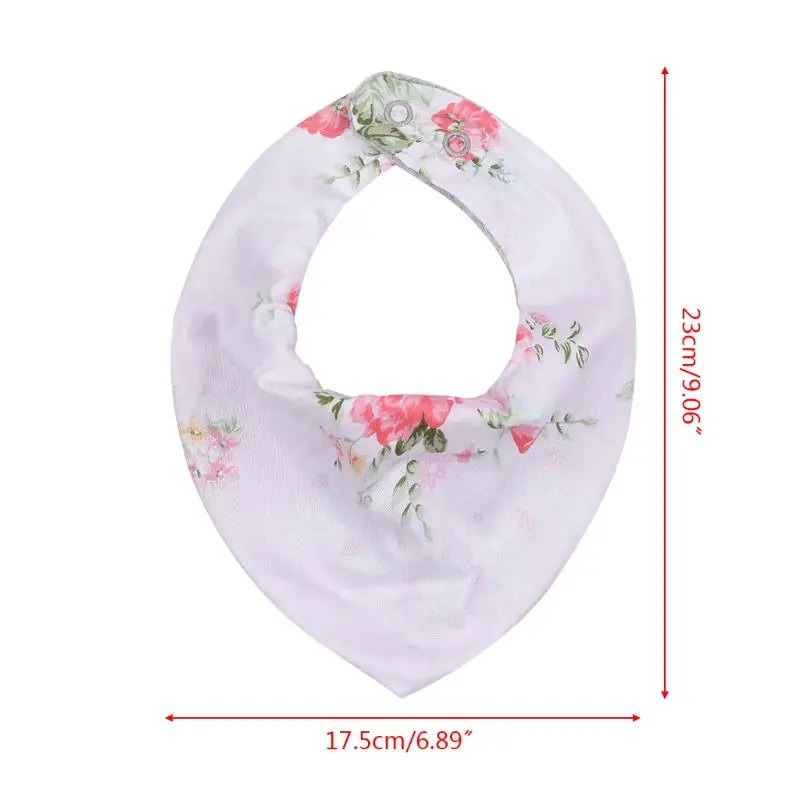 

Newborn Cute Boys Girls Feeding Saliva Towel Baby Bandana Bibs Triangle Cotton Scarf