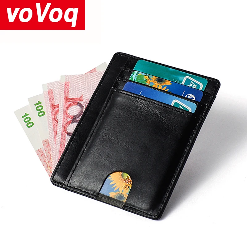 Лидер продаж мужской кредитный держатель для карт RFID Блокировка кошелек с