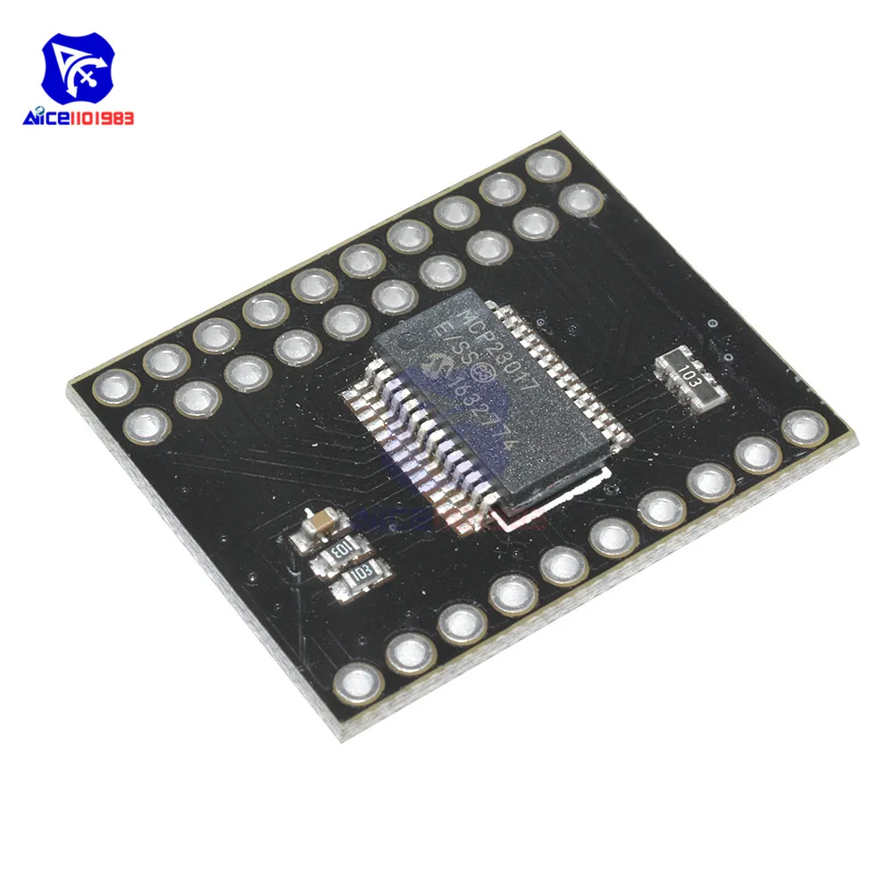 Diymore MCP23S17 двунаправленная 16-битная плата расширения ввода/вывода I2C