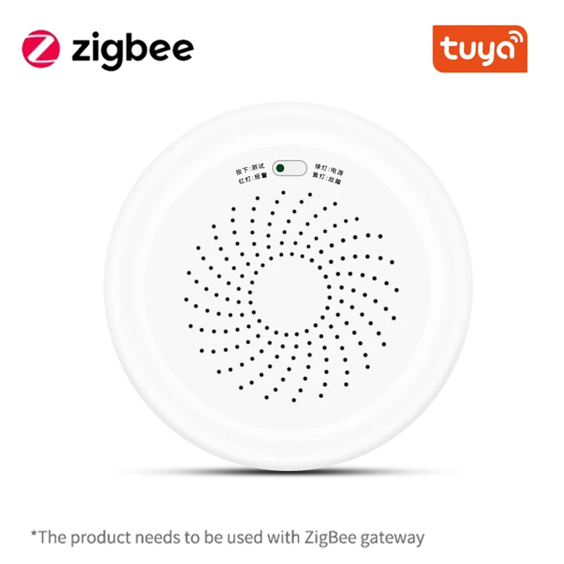 

Tuya ZigBee умный детектор горючих газов CH4 монитор датчик безопасности 8% LEL сигнализация для умной жизни приложение работает с шлюзом Zigbee
