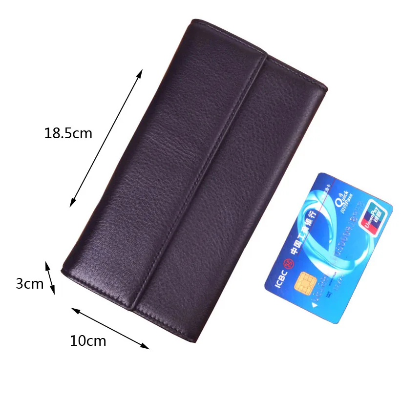 Мужской длинный деловой кошелек AETOO для отдыха Молодежный с несколькими картами |