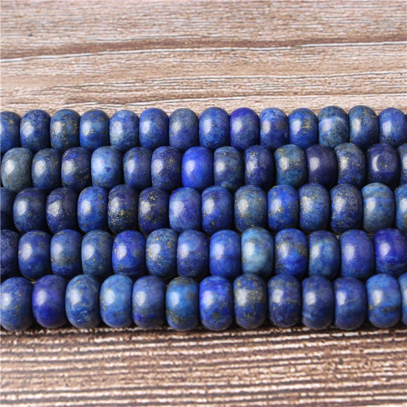 

Lanli Fashion jewelry natural gemstone interval Lapis lazuli loose beads DIY bracelet necklace and accessories