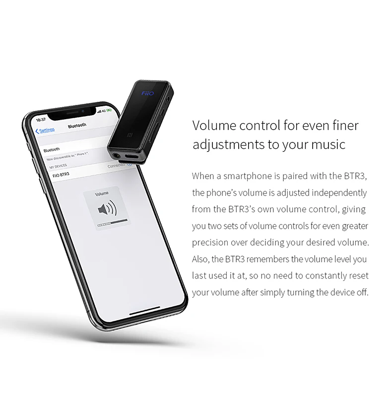 FiiO BTR3 csr8675 USB DAC/Bluetooth приемник aptXLL/aptXHD/LDAC для iphone/Android телефонов/ПК