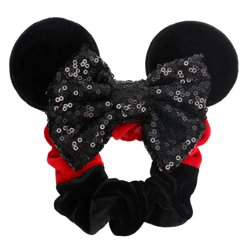 Резинка для волос с ушками Микки Мауса бархатная резинка хвост заколка