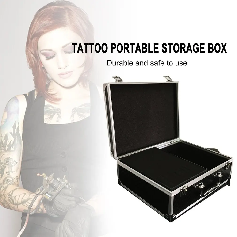 

Tattoo Equipment Tattoo Tool Box Suitcase Aluminum Alloy Box Tattoo Tool Storage Box