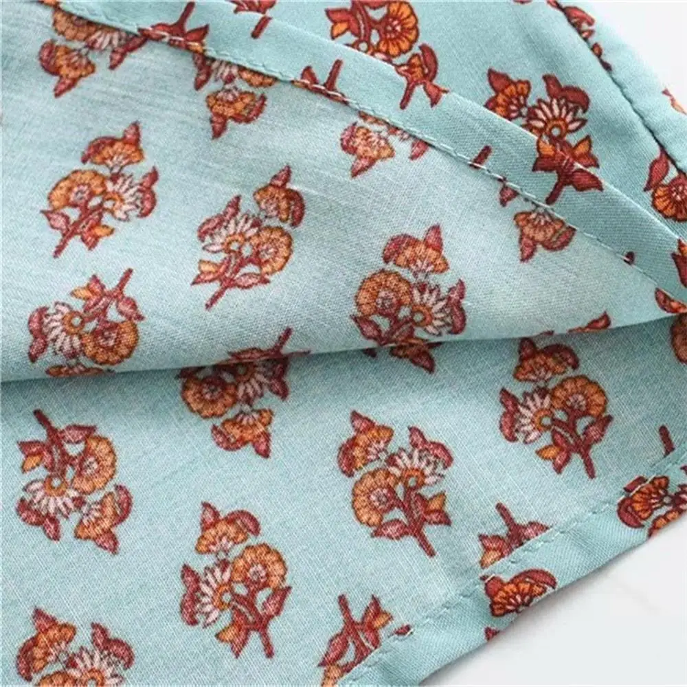 

Early spring 2020 new cashew rayon positioning printing elastic one-piece shorts fashion versatile suspender one-piece pants