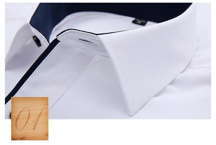 Мужские рубашки с длинным рукавом в полоску большого размера 8XL синяя деловая