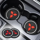 Автомобиль Подставка нескользящий держатель для стакана для воды, коврик для Mitsubishi L200 Outlander 3 Lancer 10 Pajero 2 4 Galant 8 Delica