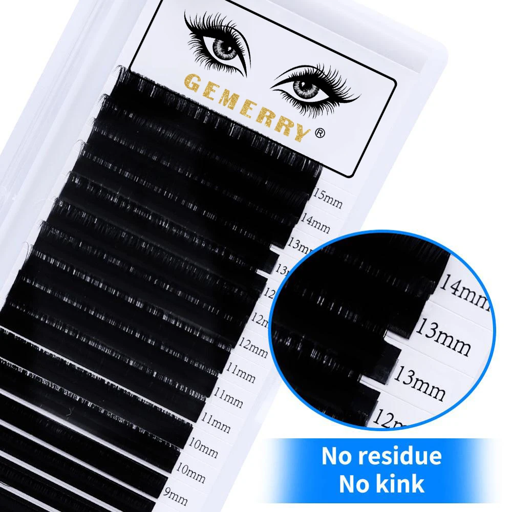 16 рядов отдельных ресниц Профессиональные ресницы для наращивания