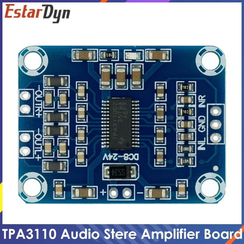 Цифровой усилитель звуковой стереосистемы TPA3110 2X15W модуль платы