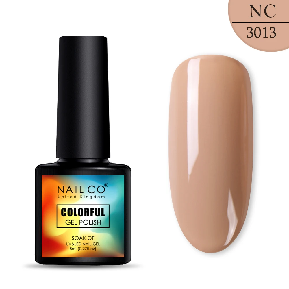 3013 NAILCO, новинка, 8 мл, 130 цветов, светодиодный Гель-лак для ногтей УФ гель для ногтей, салонный домашний лак, Гель-лак, гибридный, впитывающий - Цвет: 3013