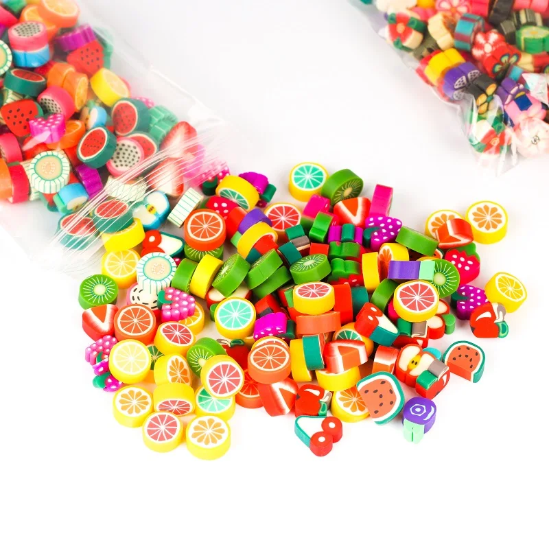 Ластики в форме фруктов для готовки 100 шт. | Канцтовары офиса и дома