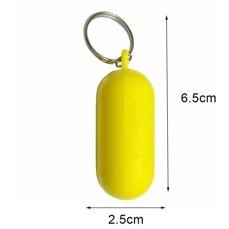 

1/2PCS Plastic PS Metal Floating Key Ring Kayak Keychain Buoyant Keyring Marine Sailing Float Keys Buckle Rowing Boats Tools