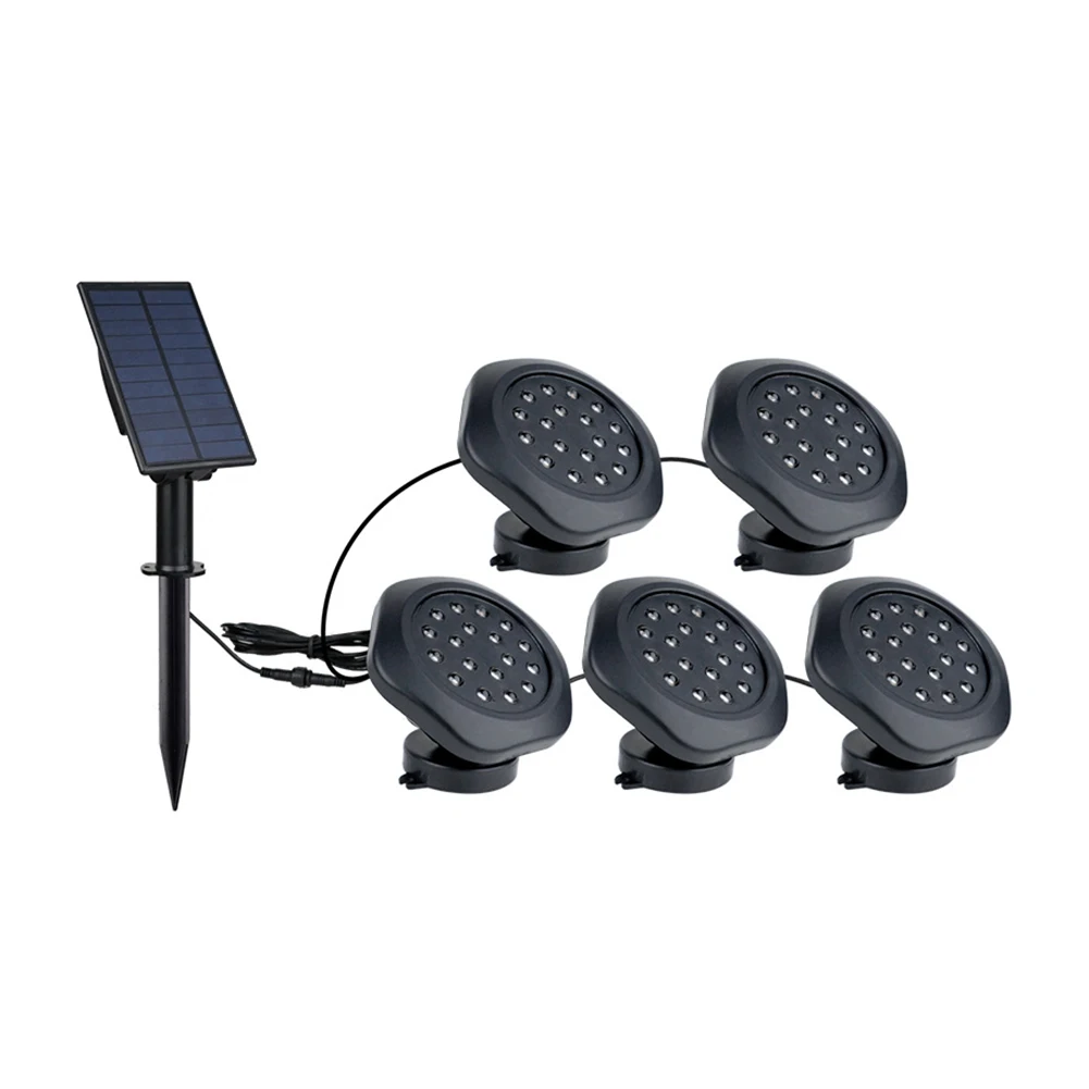 

Solar Outdoor Underwater Lighting Lamp With High-Brightness LED Ground Plug Lights RGB Garden Lawn Swimming Pool yard Spotlight