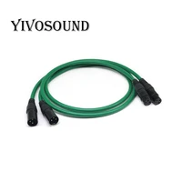 yivosound audio hi end silver plated audio cable with 2xlr to 2xlr audio connector balanced cable