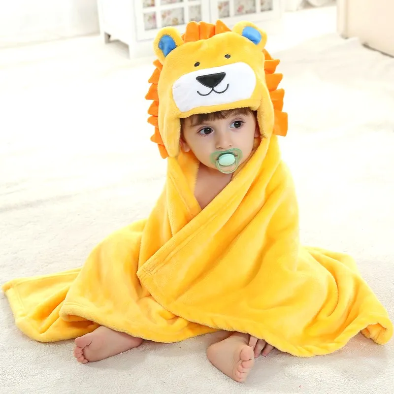 Детское полотенце для новорожденных удобный мягкий детский банный халат с