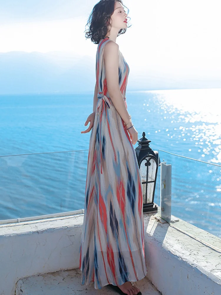 

Thailand Phuket beach skirt summer women's seaside holiday skirt dress loose long skirt